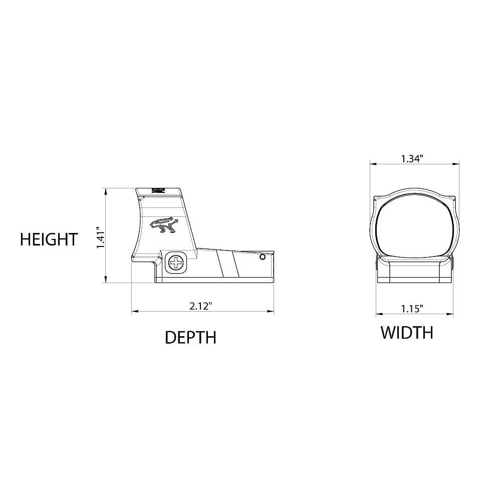 MeCanik MO3 Red Dot Sight w Shake Awake / Auto Turn-Off (Competition Reflex Sight)