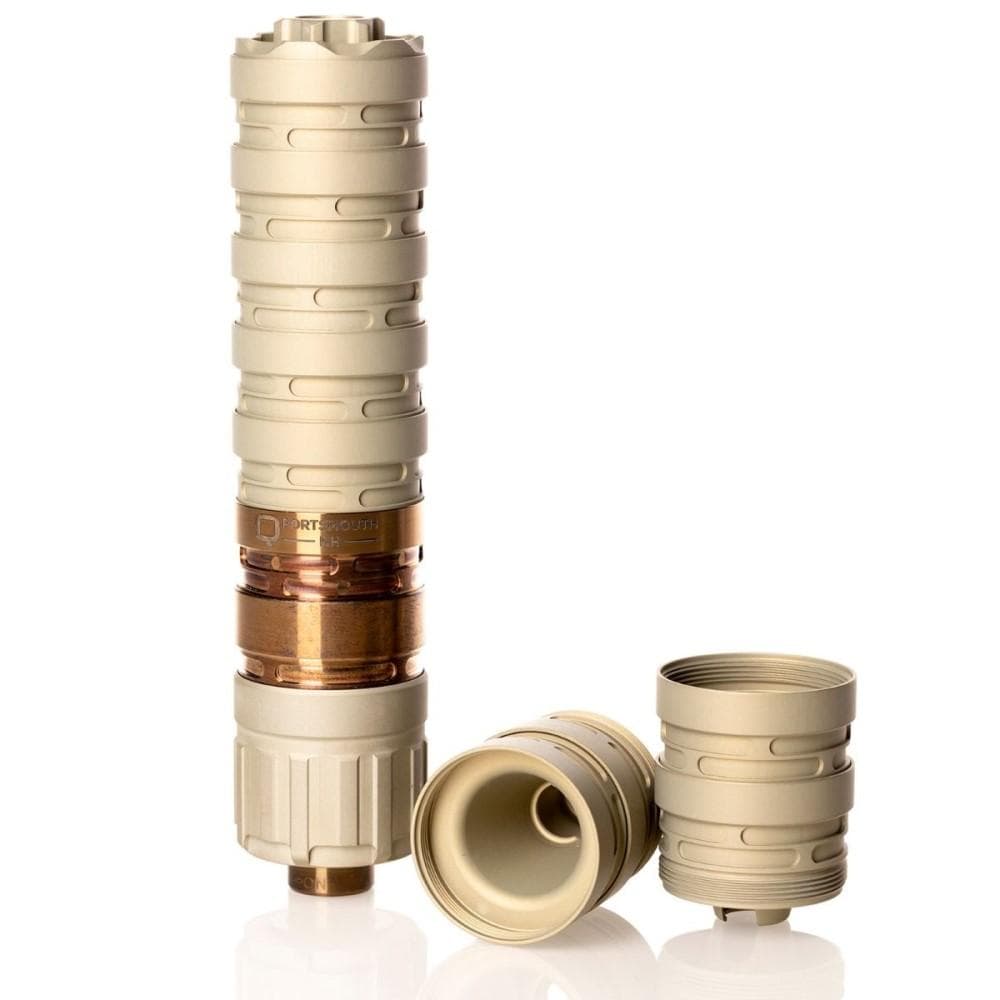 Q Erector 9 Suppressor 9mm Luger 8.7" with 1/2-28 Piston Tan