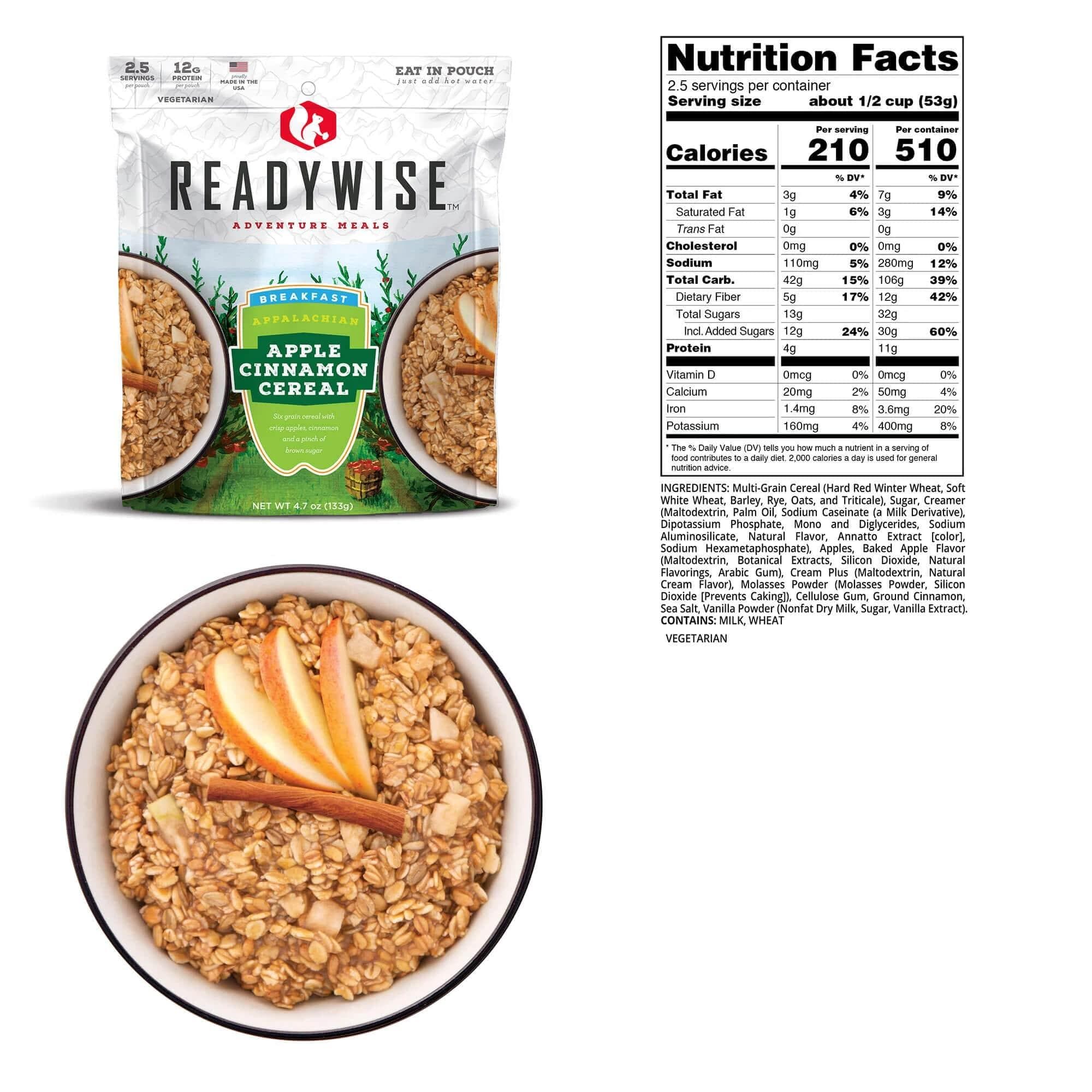 Readywise Appalachian Apple Cinnamon Cereal - 4.7 oz
