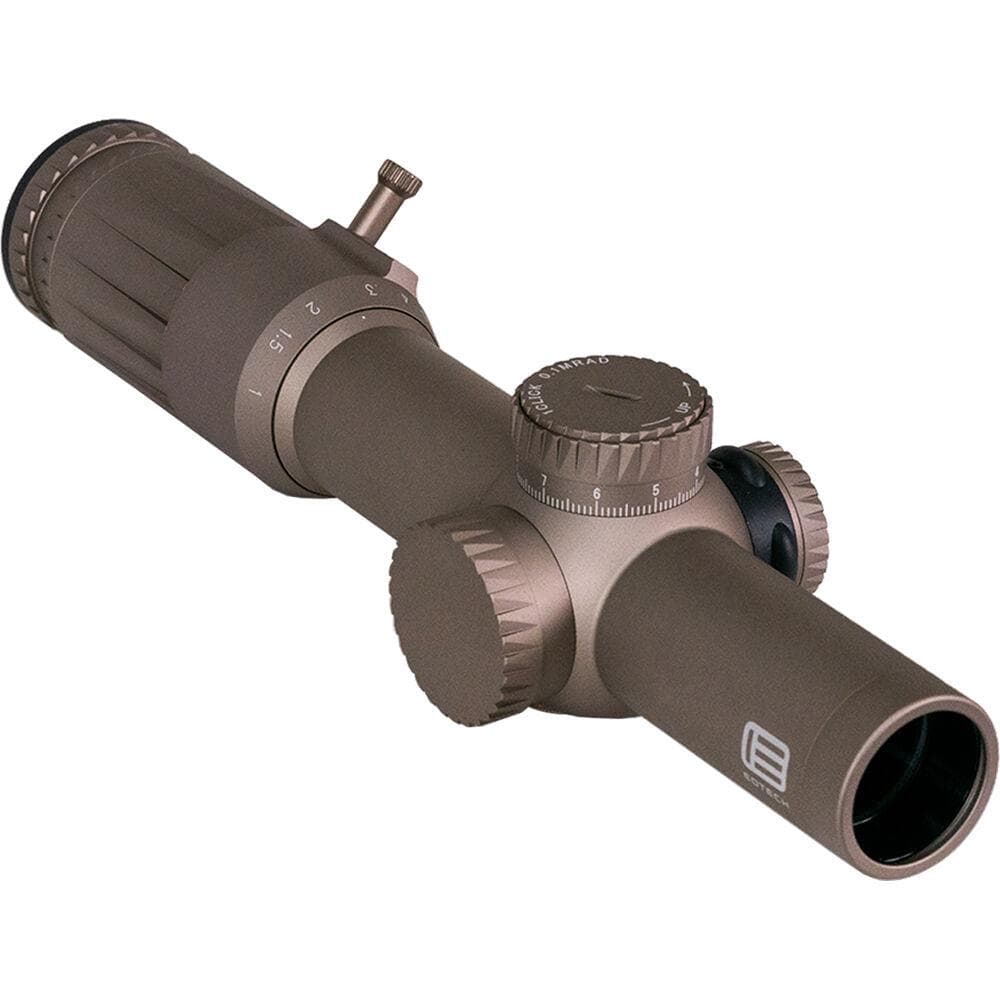 EOTECH Vudu 1-10x28 FFP Rifle Scope - SR5 Reticle MRAD with Daylight Dot TAN/FDE