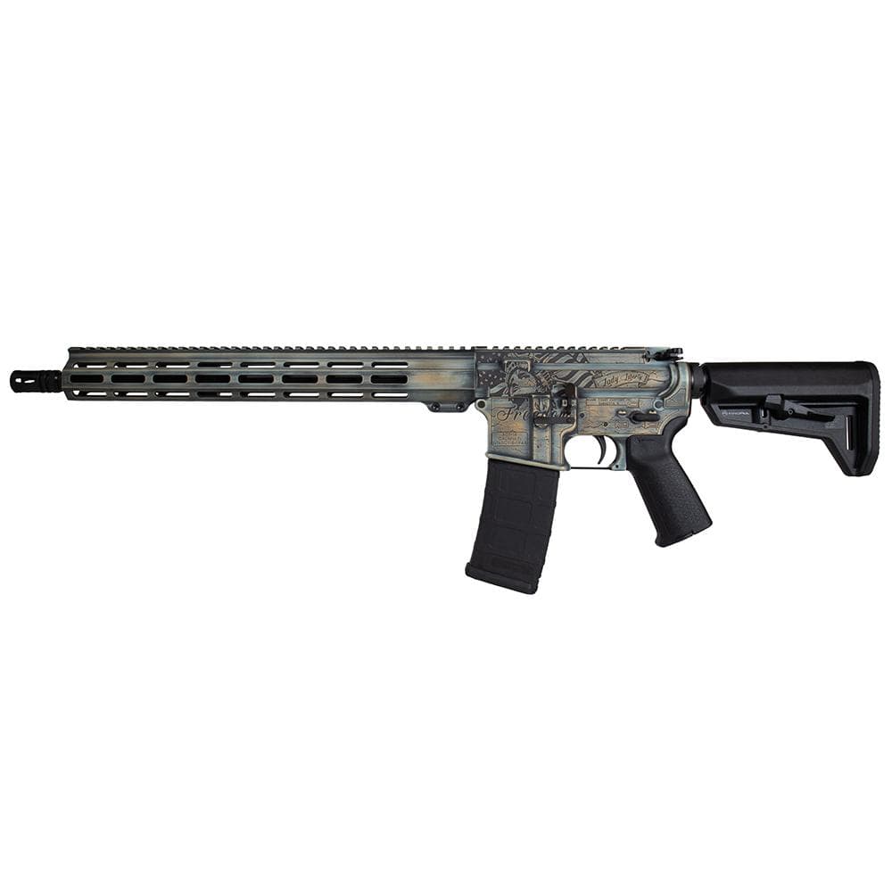 Shark Coast Tactical "Liberty AR Patina" AR-15 Rifle 5.56mm 30rd Magazine 16" Barrel 15" MLOK Handguard