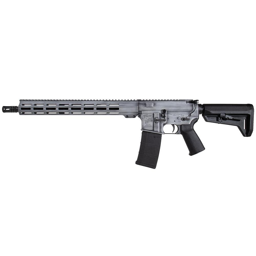 Shark Coast Tactical "Tennessee Battleship Grey Battleworn" AR-15 Rifle 5.56mm 30rd Magazine 16" Barrel 15" MLOK Handguard