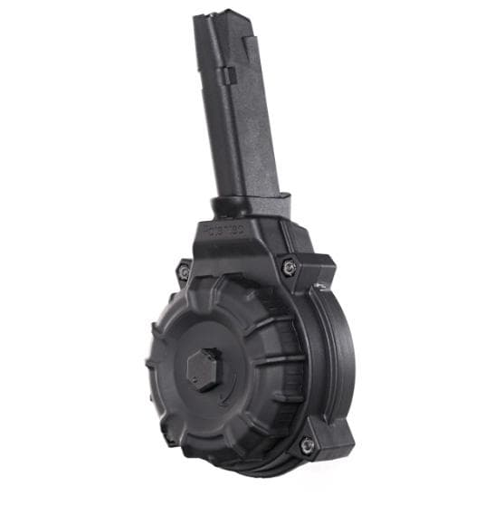 Promag Handgun Magazine for Glock 48/43X Black Polymer Drum 9mm Luger 50/rd