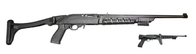 Ruger 10/22 Tactical Folding Stock - Black Polymer