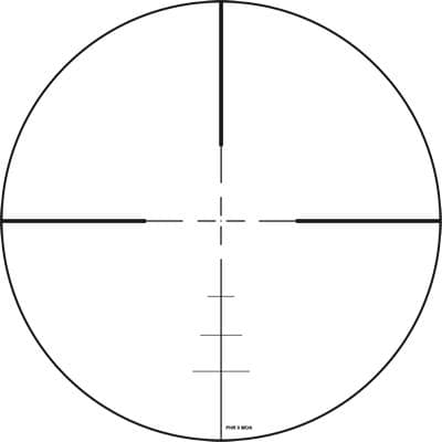 ZeroTech Thrive HD Rifle Scope 2.5-15x50 30mm SFP PHR-ii MOA Non-Illum Black