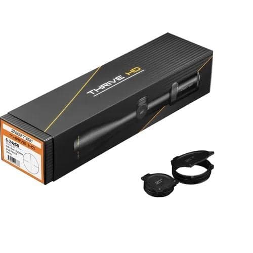 ZeroTech Thrive HD Rifle Scope 6-24x50 30mm SFP PHR-ii MOA Illum Black
