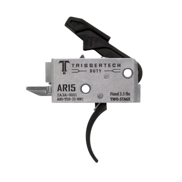 TriggerTech AR Duty Trigger Two-Stage 3.5 lb Curved Black