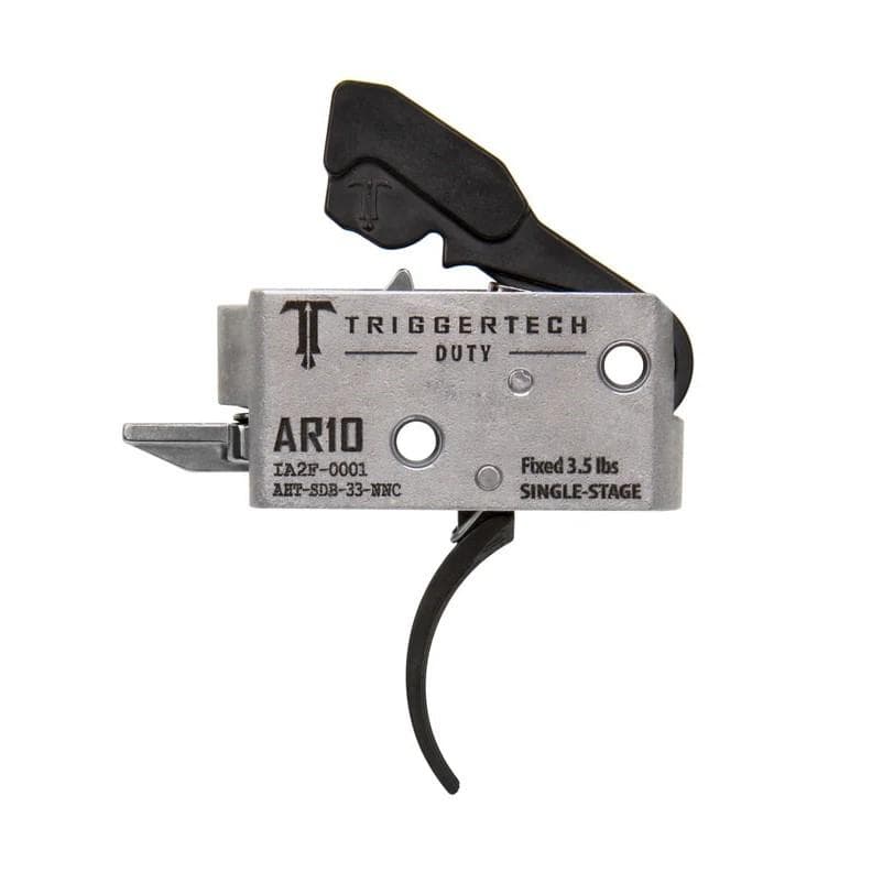 TriggerTech AR-10 Duty Trigger Single-Stage 3.5 lb Curved Black
