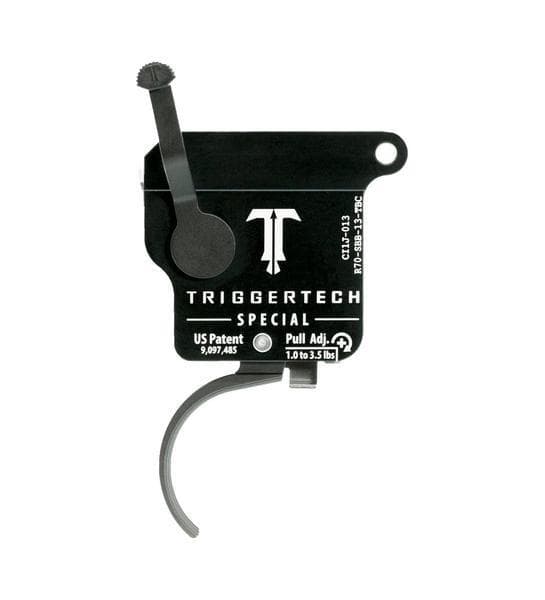 TriggerTech Rem 700 Special Curved Trigger Single Stage Black/Black