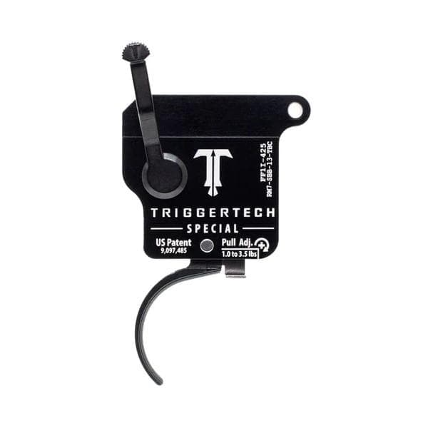 Triggertech Rem Model 7 Special Single Stage Trigger 1.0-3.5 lbs Curved Black