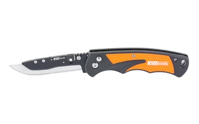 AccuSharp Razor Knife, Folding Knife, 3.5" Replaceable Blade, Plain Edge, 420 Stainless Steel Blade, 3-Position Locking Blade, Anodized Finish