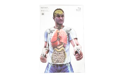 Action Target Bag of Bones, Threat Target, Multi Color, 23"x35", 100 Per Box