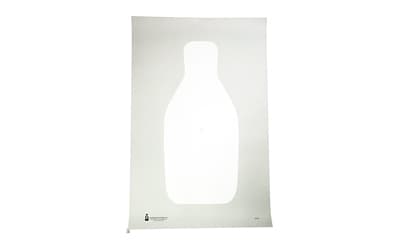 Action Target Standard FBI/DEA Q Target, Bright White, 22 1/2"x34 1/2", 100 Per Box