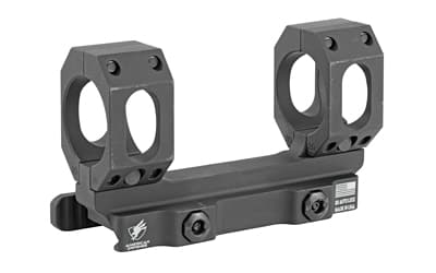 American Defense Mfg. AD-RECON-S Scope Mount, Dual Quick Detach, Vertical Spit Rings, 30MM, Standard Height, Black