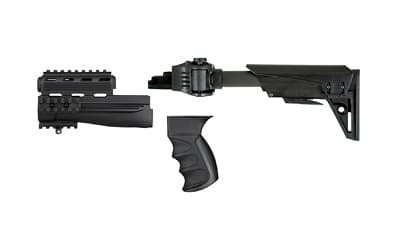ATI Outdoors TactLite, Stock, Black, Scorpion Butt Pad, Side Folder Stock, Pistol Grip, Forend, AK