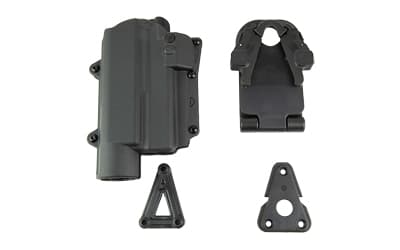 Rapid Force Rapid Force, Level 2 Duty Holster, Fits GLOCK 19/19X/45/22/17 with Large Light (X300/TLR-1), Right Hand, Black