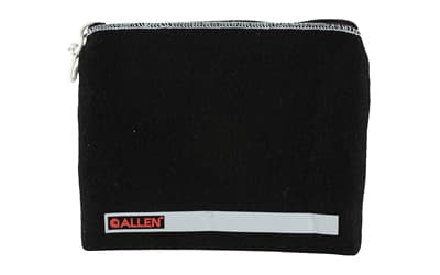 Allen Company Locking Pistol Pouch, Compact, 9"x7", Fleece, Black