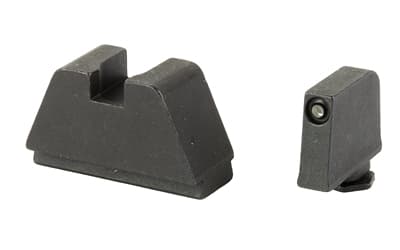 AmeriGlo Optic Compatible Sets for Glock, Fits All Glocks, 3XL Tall, Green Tritium with Black Outline, .365" Front and .451" Rear, Black Rear Sight