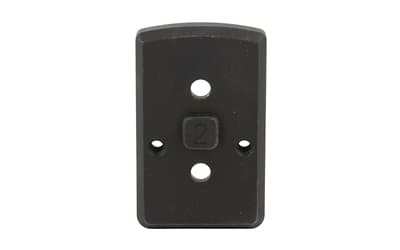 Arisaka Defense Optic Plate, Anodized Finish, Black, Fits Arisaka Offset Optic Mount, For Trijicon RMR, SRO, Holosun 407C, 507C, 508T