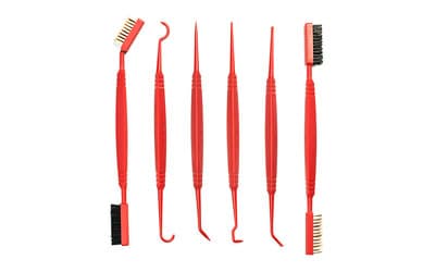 Real Avid Accu-Grip, Picks And Brushes, Ergonomic, Triangular Handles, Nylon, Bronze Phosphor, Combination, Bristles, Gun Detailing Tools