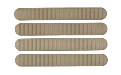 B5 Systems Rail Covers, 4 Pack, Fits M-LOK Rails, Matte, Flat Dark Earth