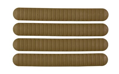 B5 Systems Rail Covers, 4 Pack, Fits M-LOK Rails, Matte, Coyote Brown