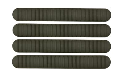 B5 Systems Rail Covers, 4 Pack, Fits M-LOK Rails, Matte, Olive Drab Green
