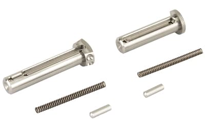 Battle Arms Development Enhanced Pin Set Kit, For AR Rifles, Includes BAD-ETP-TI, BAD-EPP-TI, 2 KNS Detents, and 2 Springs, Titanium Finish