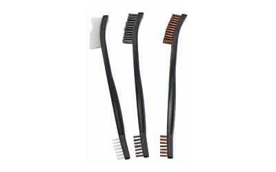 Birchwood Casey Utility Brushes, 3-Pack, Bronze, Nylon, and Stainless