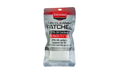 Birchwood Casey Patches, .270-.30 Caliber, 1 1/2" Square, 50 Pack