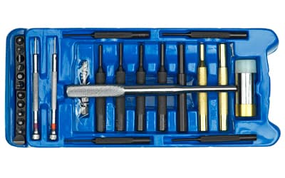 Birchwood Casey Gunsmith, Kit, Blue Gunsmith Kit Weekender Professional Gunsmith Kit, 27 Selected Tools, Reusable Hard Storage Case