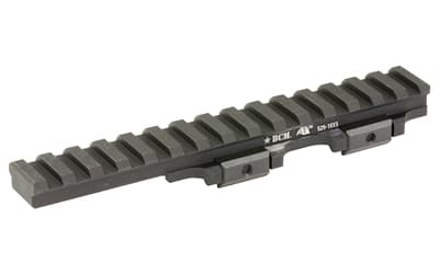 Bravo Company A/T 525-10X5 Optic Riser, Fits Picatinny, 6.125" Long, 0.525" Height, Anodized Finish, Black