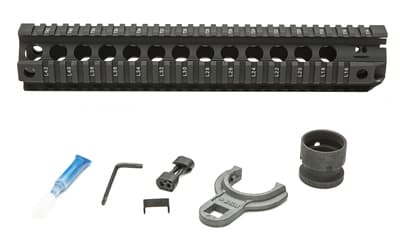 Bravo Company Quad Rail, Picatinny Rail, Fits AR Rifles, 12", Black