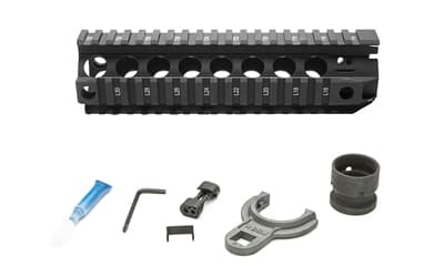 Bravo Company Quad Rail, Picatinny Rail, Fits AR Rifles, 8", Black