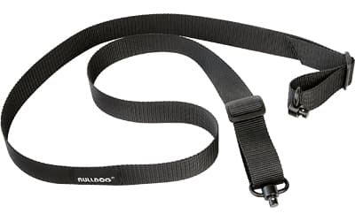 Bulldog Cases Single Point Sling, Deluxe Quick Detach Push Button Swivels, Poly Oxford Nylon Construction, Black