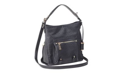 Bulldog Cases Hobo Anna Purse Holster, Fist Most Small Autos, Black Color, Leather