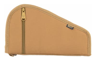 Bulldog Cases Deluxe Pistol Case w/ Pocket and Sleeve, Tan, 12"x6"