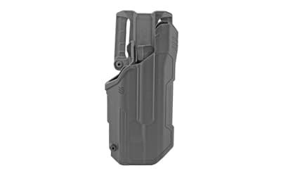 BLACKHAWK T-Series L2D, Duty Holster, Right Hand, Black Finish, Fits Glock 21 With TLR1/TLR2, Includes Jacket Slot Belt Loop