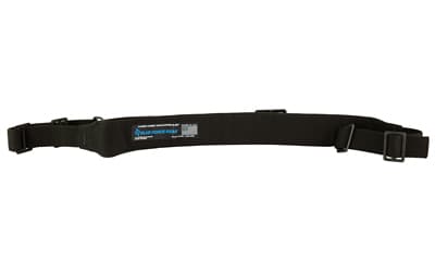 Blue Force Gear Vickers Combat Applications Sling, Padded 2 Point Combat Sling with Metal Hardware, 54"-64" Length, Black, 1.25" Webbing