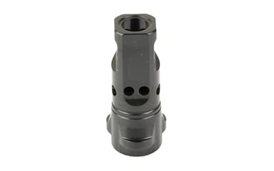 Breek Arms Echo Single-Port Breek-LOK 3QD, Breek-LOK 3QD Compatible Muzzle Devices, Brake, 9MM, 1/2X28 Thread Pitch, Matte Finish, Black