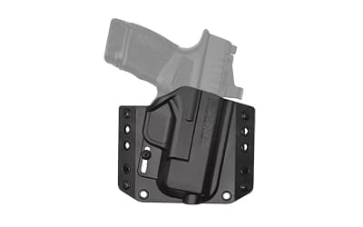 Bravo Concealment BCA, OWB Concealment Holster, 1.5" Belt Loops, Fits Springfield Hellcat, Right Hand, Black, Polymer, Does not fit Hellcat RDP
