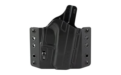 Bravo Concealment BCA, OWB Concealment Holster, 1.5" Belt Loops, Fits Glock 42, Matte Finish, Black, Polymer Construction, Right Hand