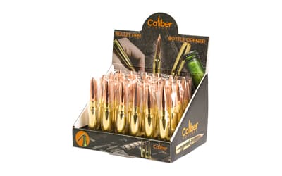 Caliber Gourmet Bullet Style 50 Cal Ballpoint Pen, Display Box of 24