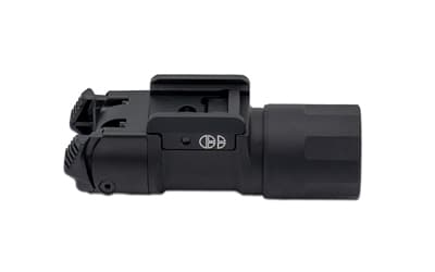 Cloud Defensive Enhanced Pistol Light, 1,200 Lumens, 52,000 Candela, Anodized Finish, Black, Fits Picatinny, Glock, and Sig Sauer