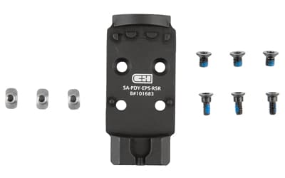 C&H Precision V4, Optic Mounting Plate, For Springfield Prodigy to Holosun EPS/EPS Carry, Matte Finish, Black