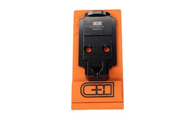 C&H Precision V4, Optic Mounting Plate, For Staccato Duo to Holosun 407K/507K, Anodized Finish, Black