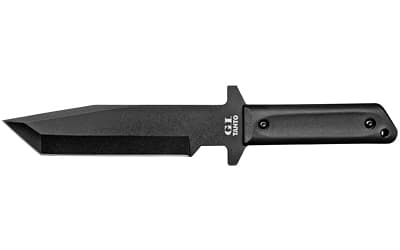 Cold Steel G.I. Tanto, Fixed Blade Knife, 7" Blade, Plain Edge, 1055 Carbon Steel, Includes Secure-Ex Sheath