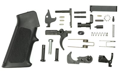 Doublestar Corp. AR15 Lower Parts Kit, 223 Remington/5.56 NATO, Black Finish, Includes Fire Control Group, Fire Control Group Pins and Springs