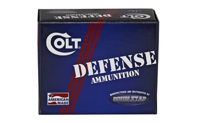 DoubleTap Ammunition Colt Defense, 9MM, 124Gr, Jacketed Hollow Point, 20 Round Box