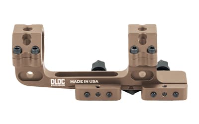 DLOC Precision Cantilever Scope Mount, 30mm, 1.63" Height, Hardcoat Anodized Finish, Tan, Fits Picatinny
